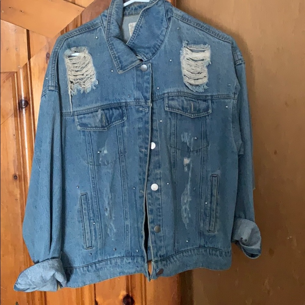 Distressed Denim Jacket